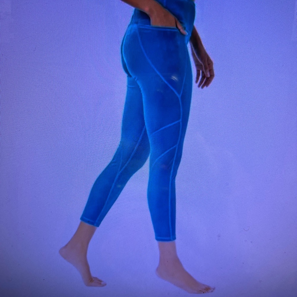 Lilly Pulitzer Luxletic Teal Leggings XL